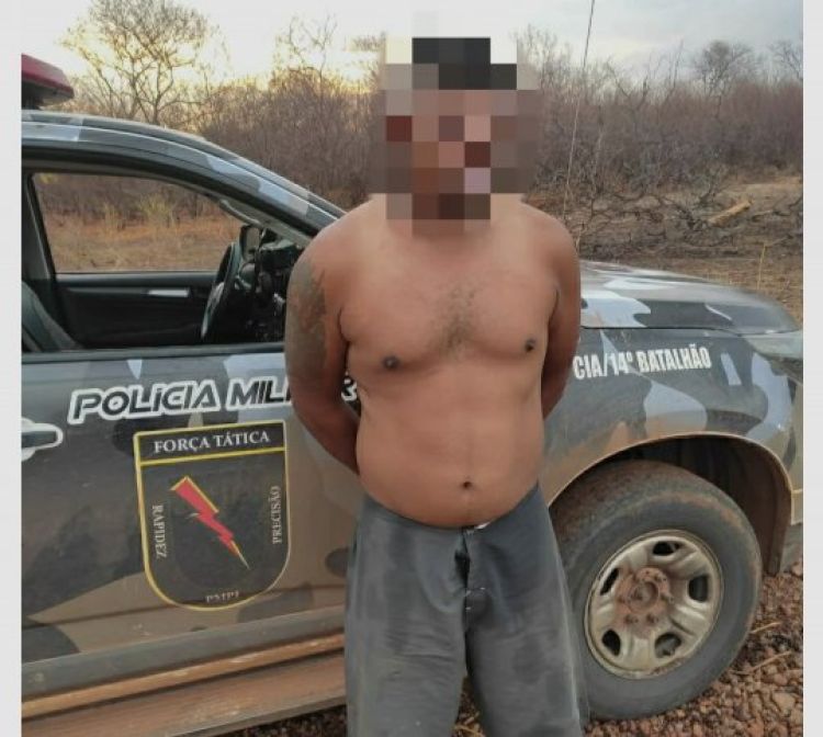 FOTO: SUSPEITO DO ASSASSINATO É PRESO 