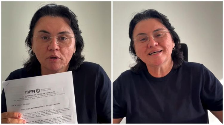 Prefeita de Piripiri anuncia cancelamento do evento- Foto: Reproduções