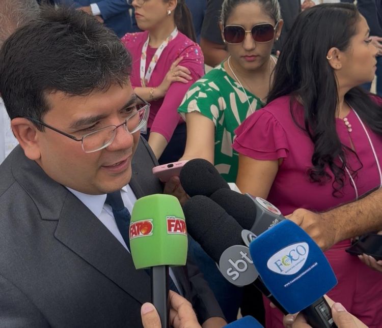 Rafael Fonteles em entrevista coletiva à imprensa - Foto: Arquivo pessoal