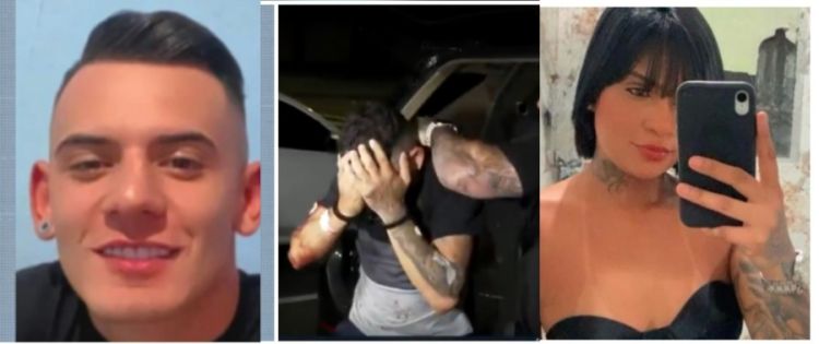 Douglas Alves da Silva, que atropelou e arrastou mulher na Marginal Tietê ( á direita ) e Tainara ( à esquerda )— Foto: Reprodução/TV Globo