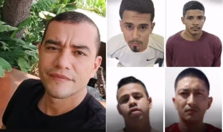 PM e criminosos. Fotomontagem: Campo Maior Em Foco