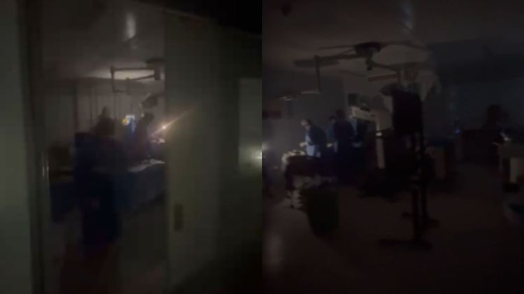 VÍDEO: equipe cirúrgica atua no escuro durante queda de energia no HGV; apagão durou menos de 2 minutos, diz hospital — Foto: Reprodução
