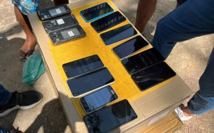 Venda de celular roubado no centro de Teresina Foto: PC