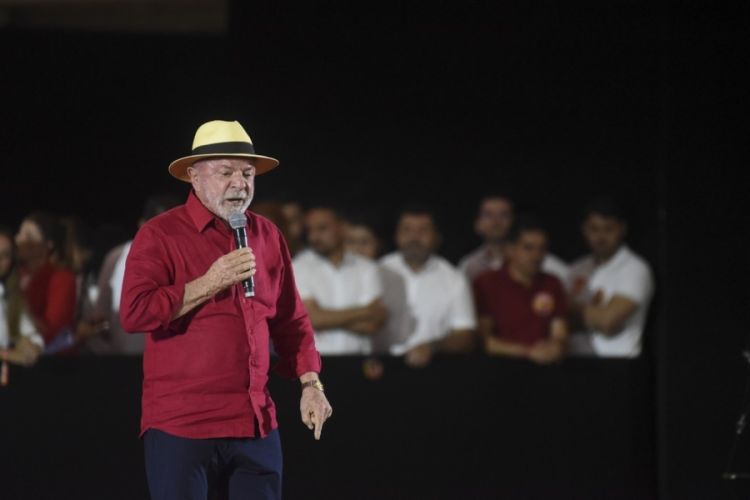 O presidente Lula, durante convenção do PT no Ceará, na última sexta-feira (31) — Foto: Caio Rocha/Enquadrar/Estadão Conteúdo